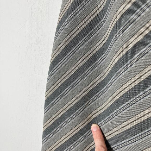 Caslon Women's Wrap Pencil Skirt 12P Gray & Blue Diagonal Striped Lined Career - Picture 10 of 10
